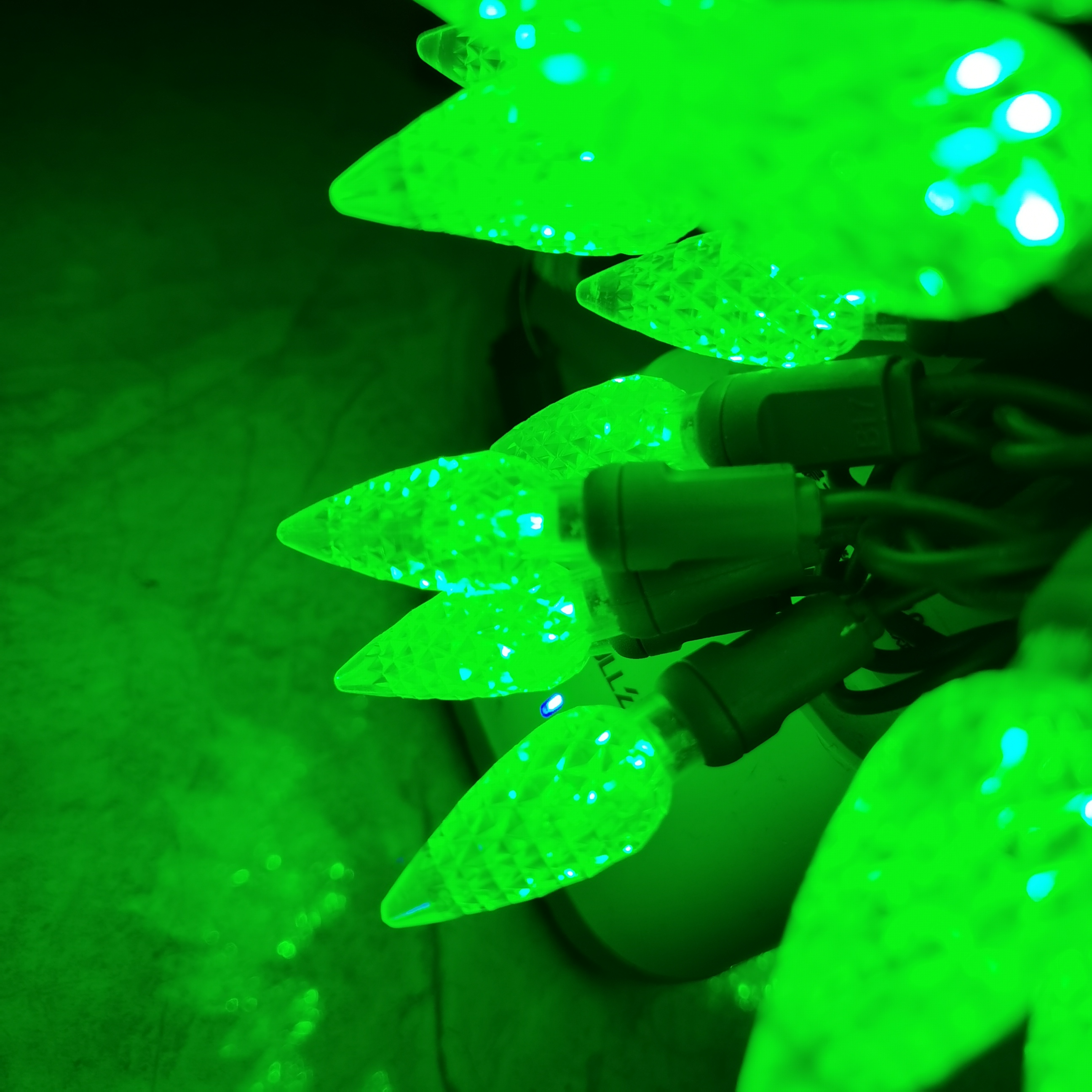 UL C6 딸기 녹색 LED 스트링 조명 