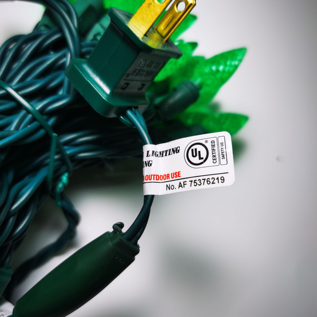 UL C6 딸기 녹색 LED 스트링 조명 