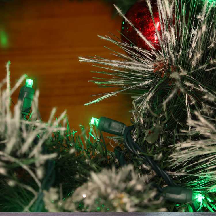 증명된 크리스마스 훈장 UL를 위한 녹색 LED 빛이 5MM 광각 소형 LED 끈에 의하여 점화합니다