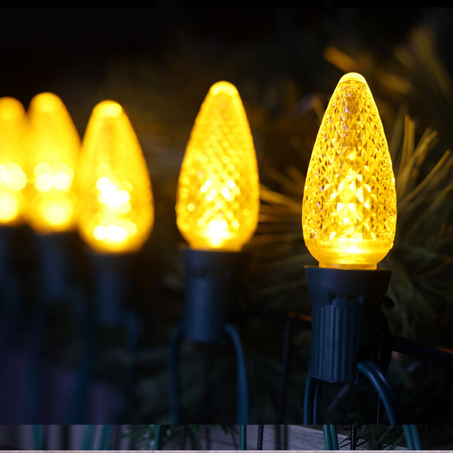 노란색 UL C9 Minleon LED 교체 전구 