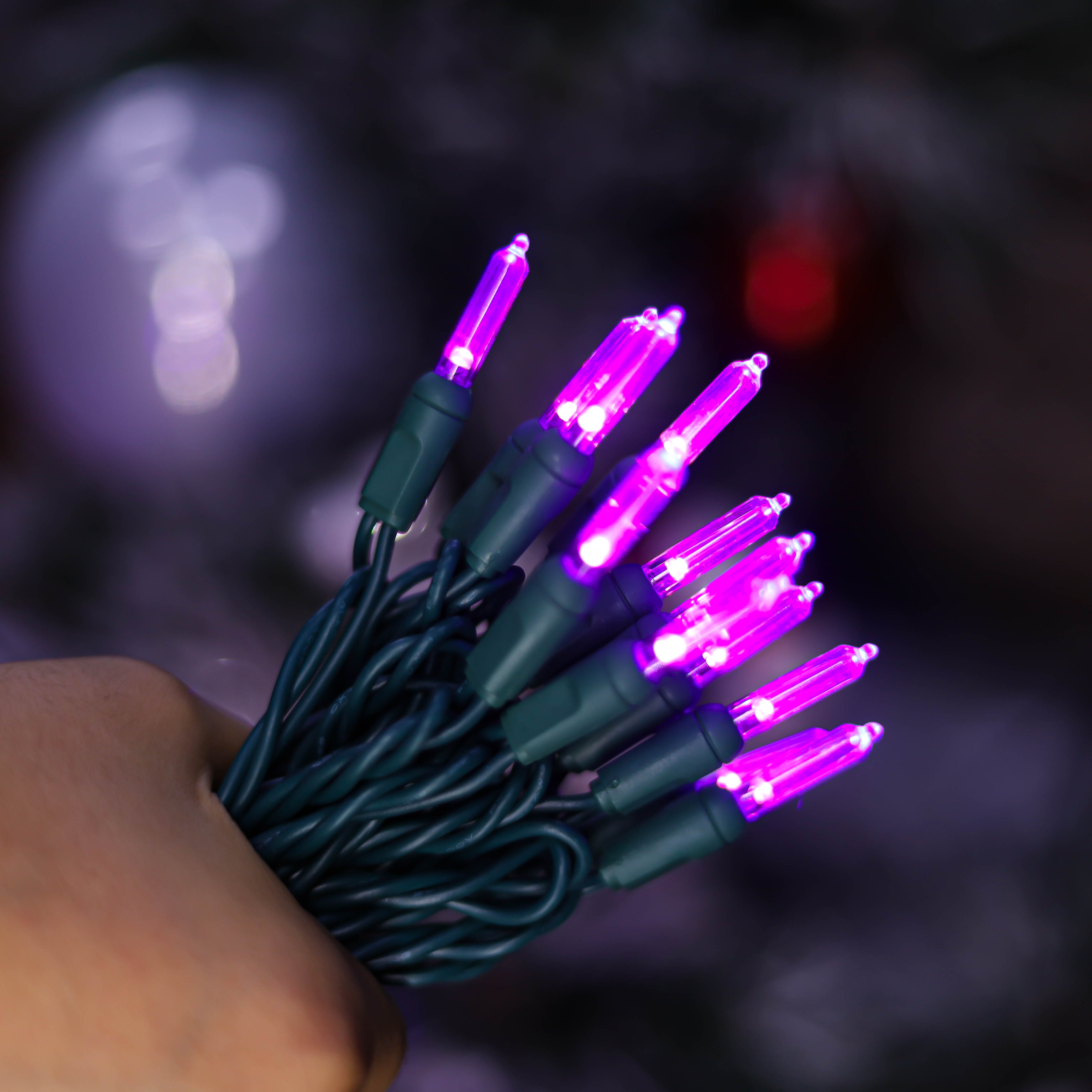 UL T5 LED 문자열 조명 보라색 크리스마스 조명 할로윈 조명