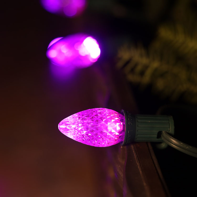 120V UL 보라색 C7 LED 교체 전구​