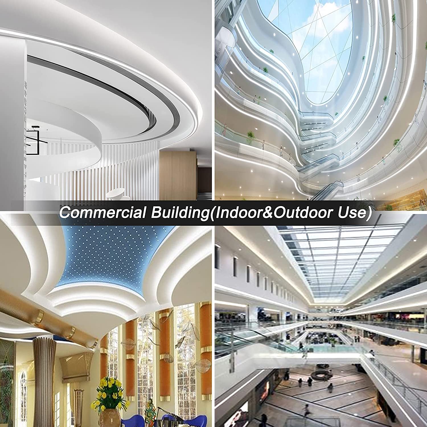 110V LED 네온 로프 조명NDaylight 흰색 UL 인증