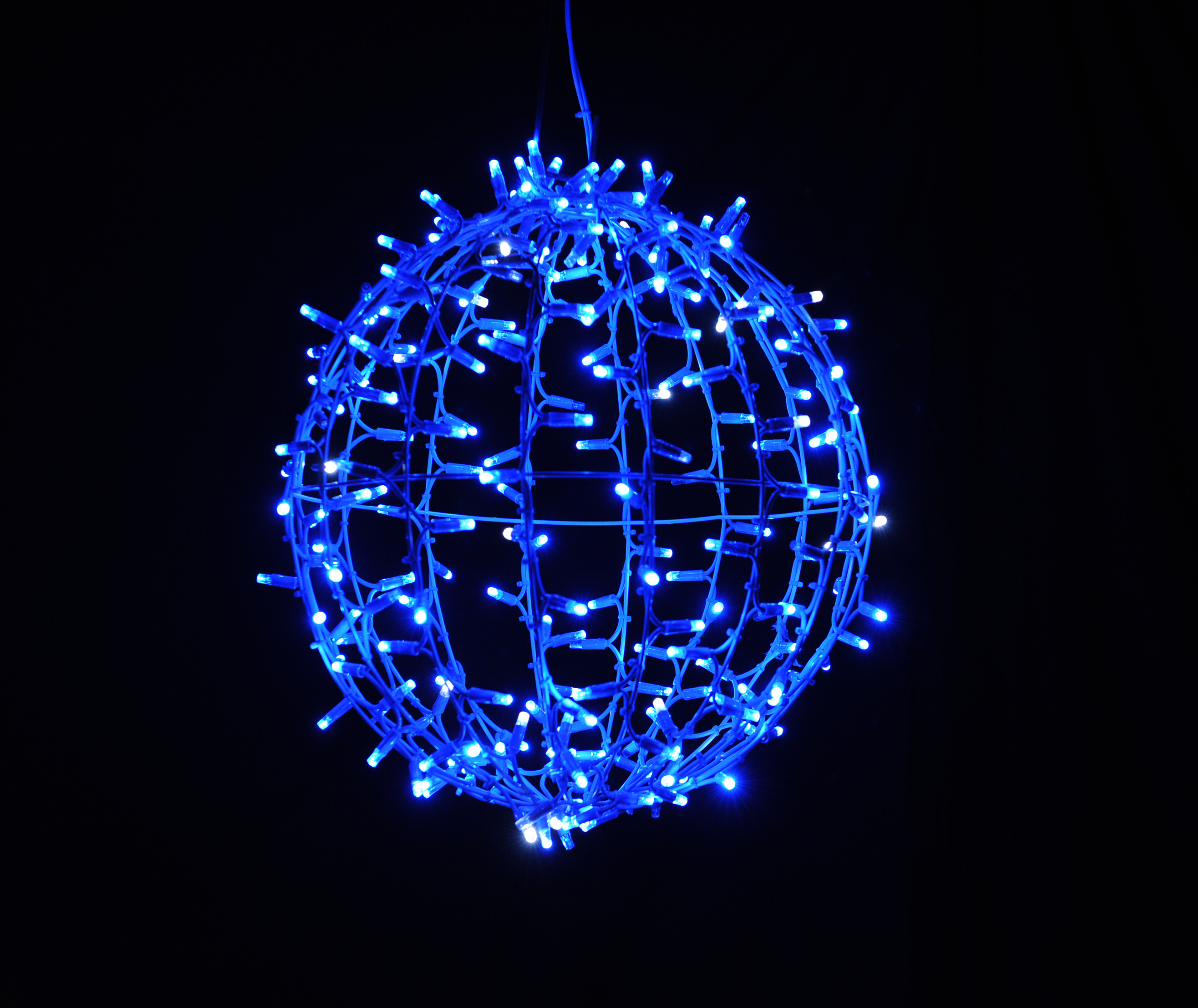 야외 크리스마스 구체 모티프 조명