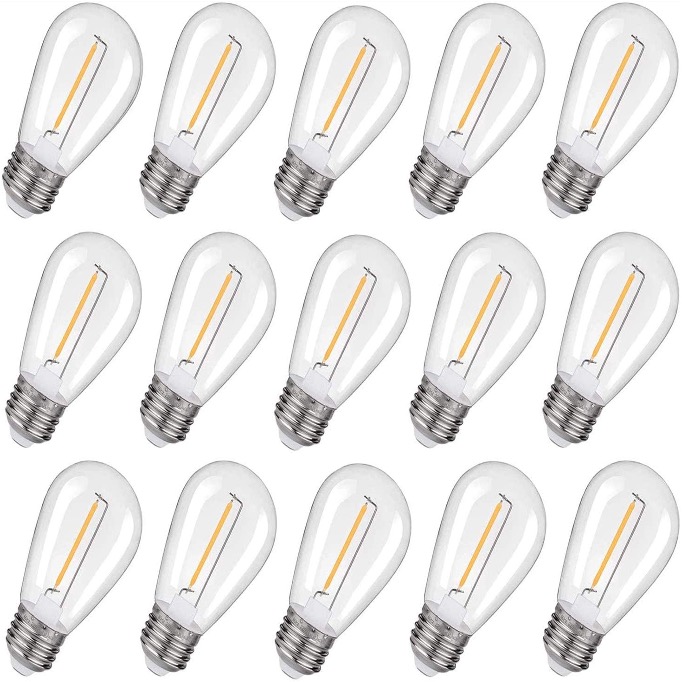 S14 E26 필라멘트 LED 전구