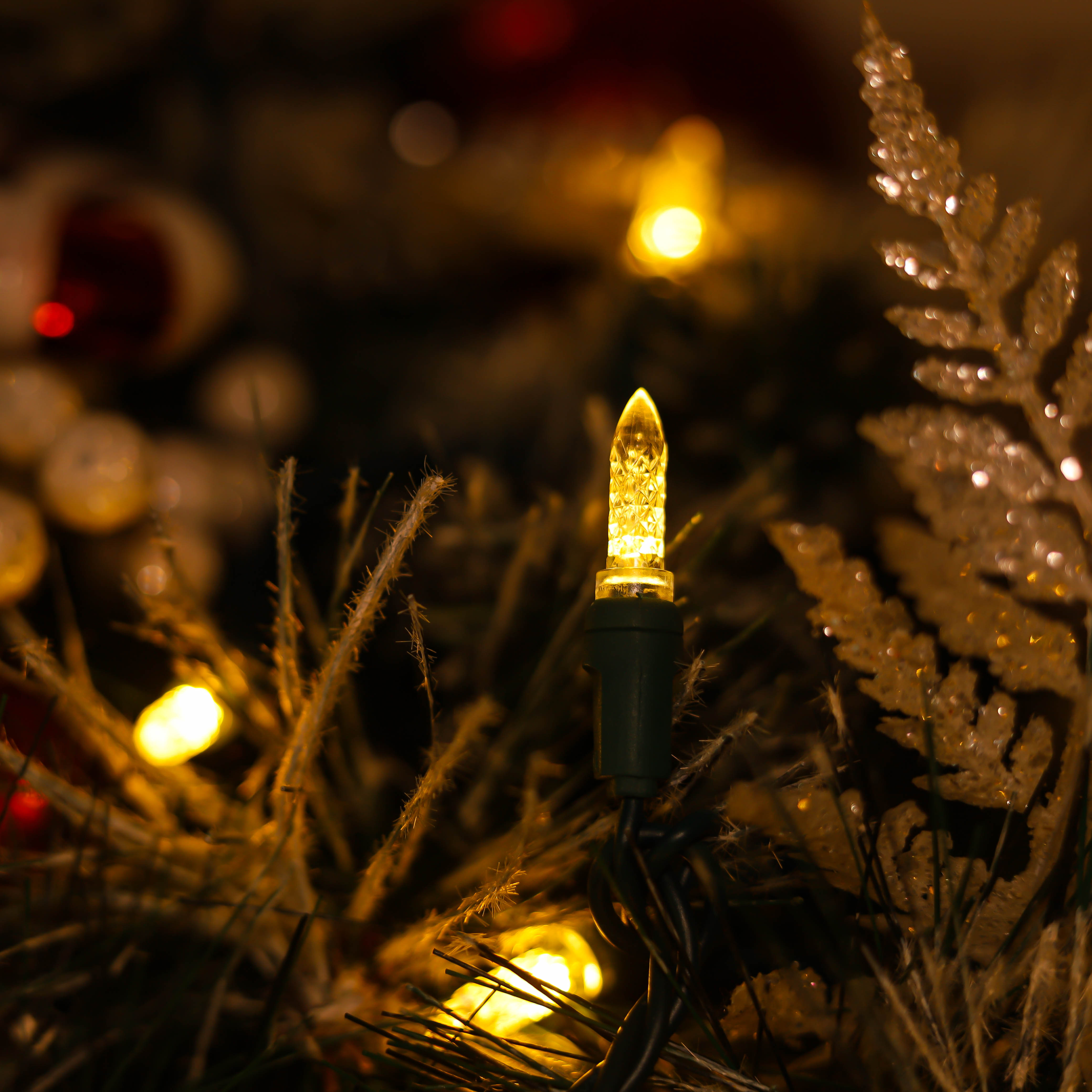 따뜻한 흰색 UL 인증 M5 LED 크리스마스 조명