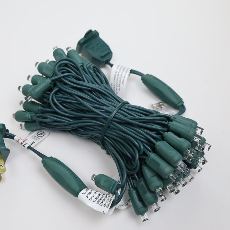 5MM 광각 소형 LED 끈 빛 온난한 백색 UL 크리스마스 빛 끈 옥외 사용