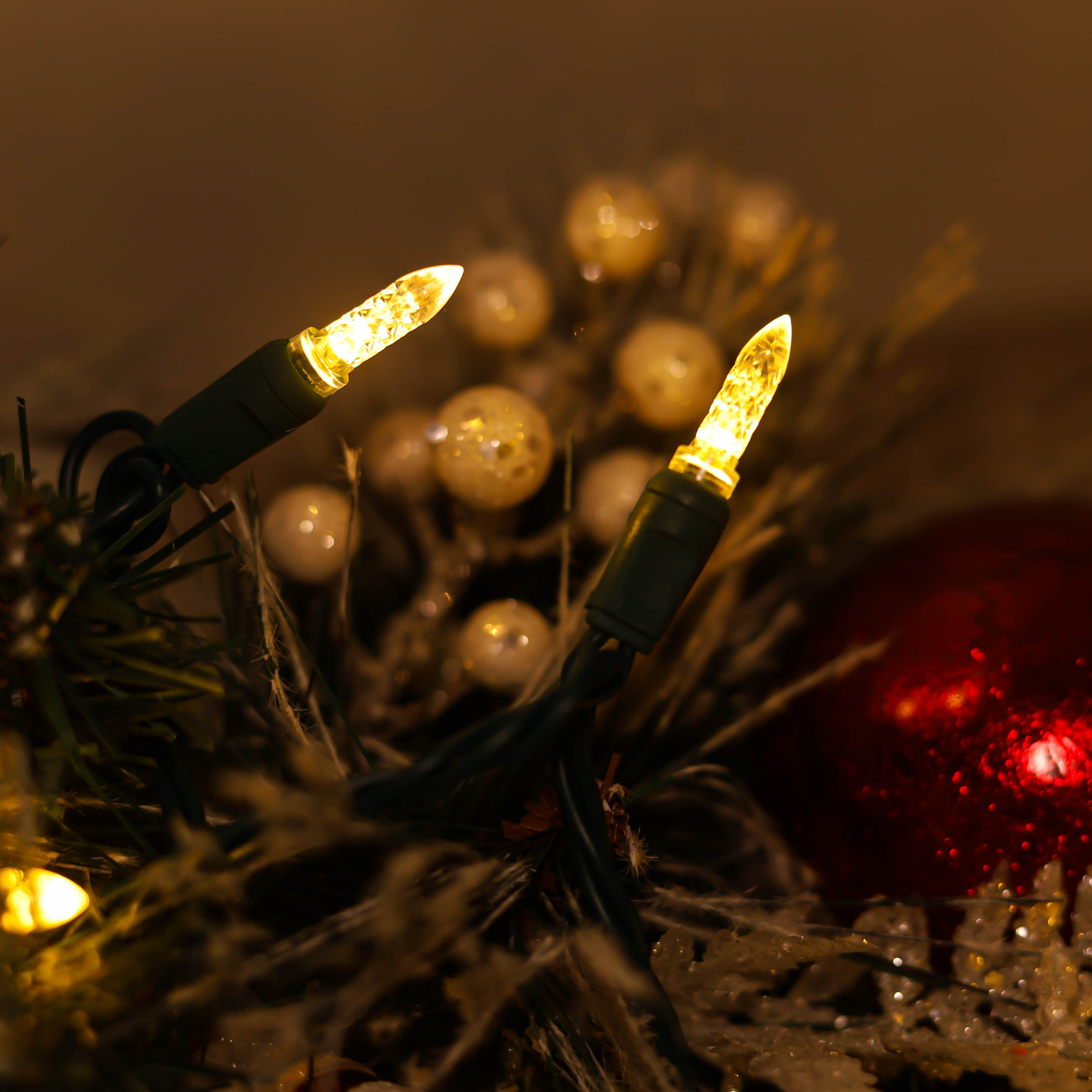 따뜻한 흰색 UL 인증 M5 LED 크리스마스 조명