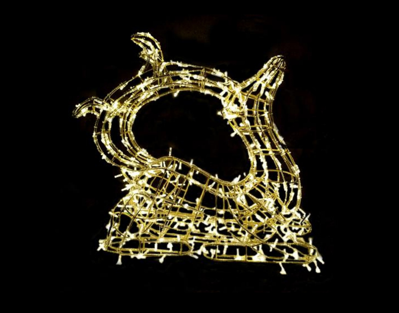 쇼핑 센터 거리 호텔을 위한 온난한 백색 사슴 LED 주제 전시