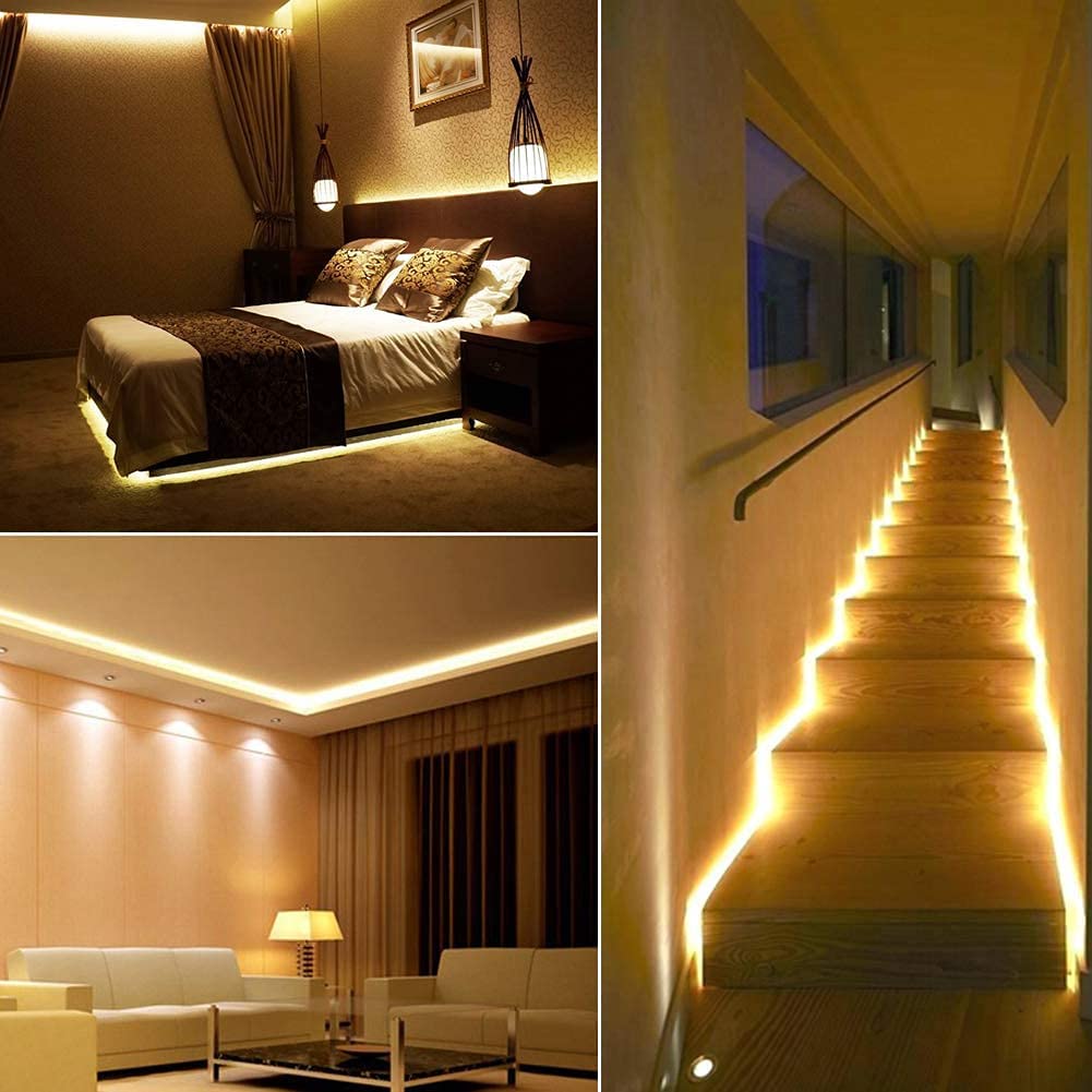 110V LED 네온 로프 조명 노란색