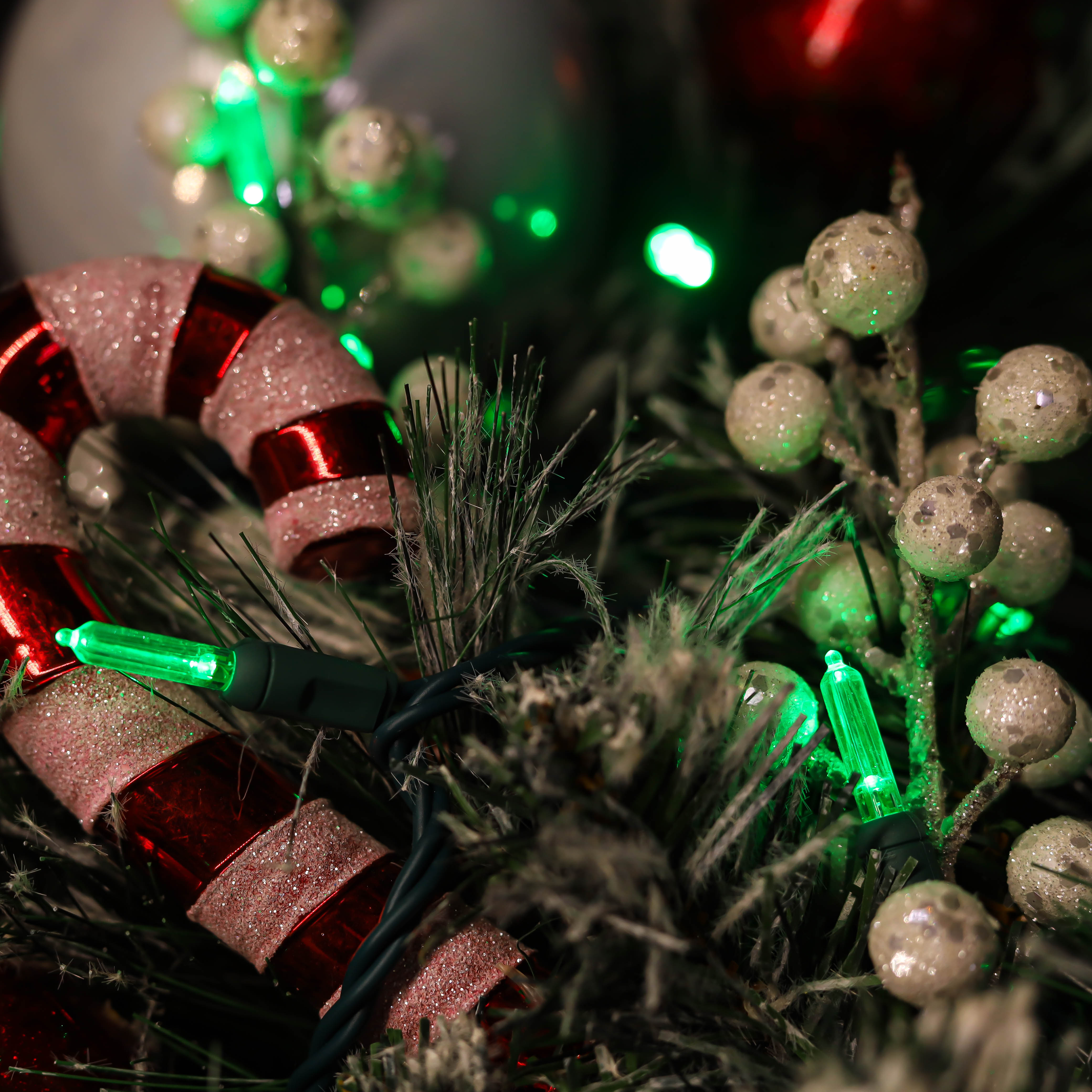 UL T5 녹색 크리스마스 LED 현악 조명