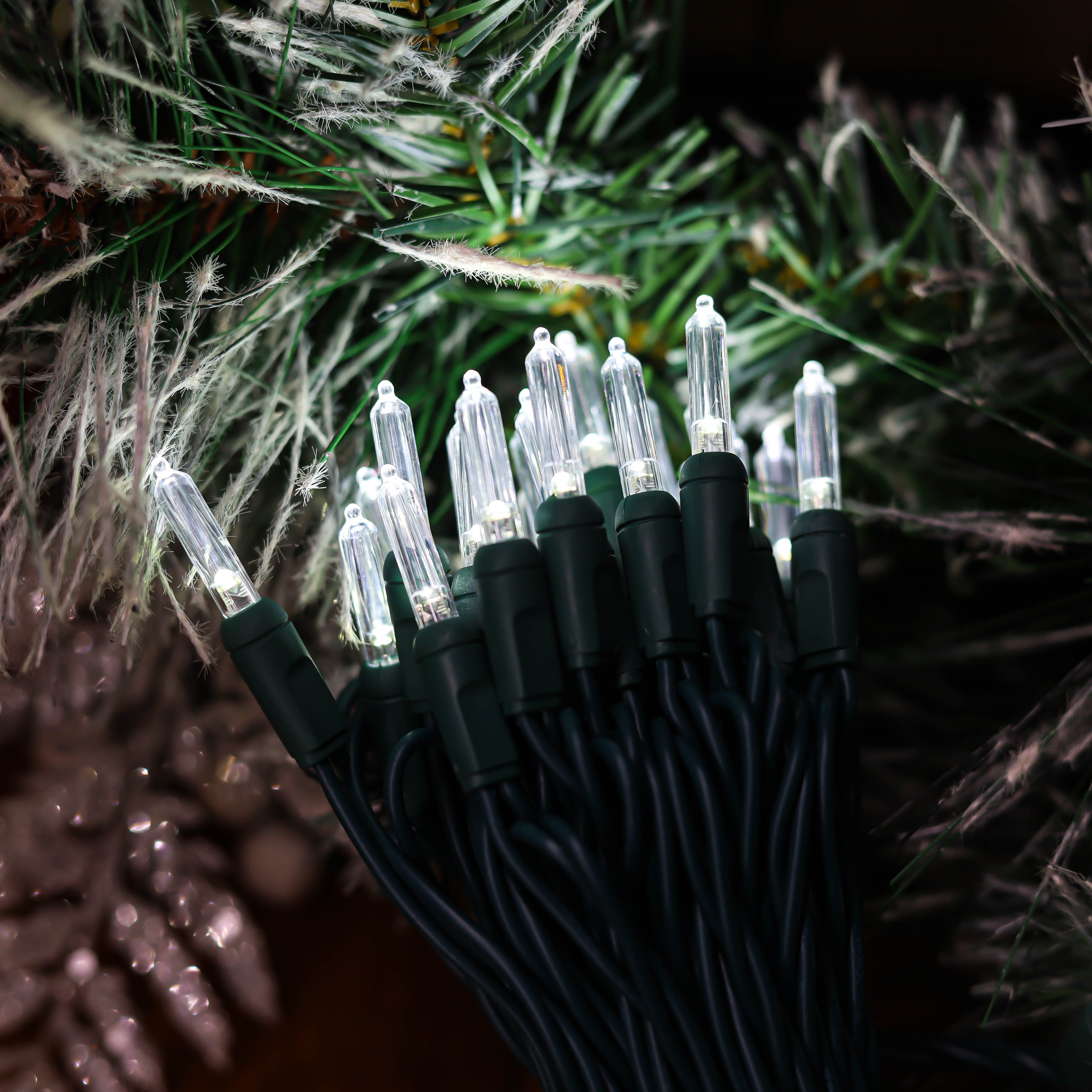 찬 백색 크리스마스 빛 고정되는 옥외 사용이 T5 LED UL 끈에 의하여 점화합니다