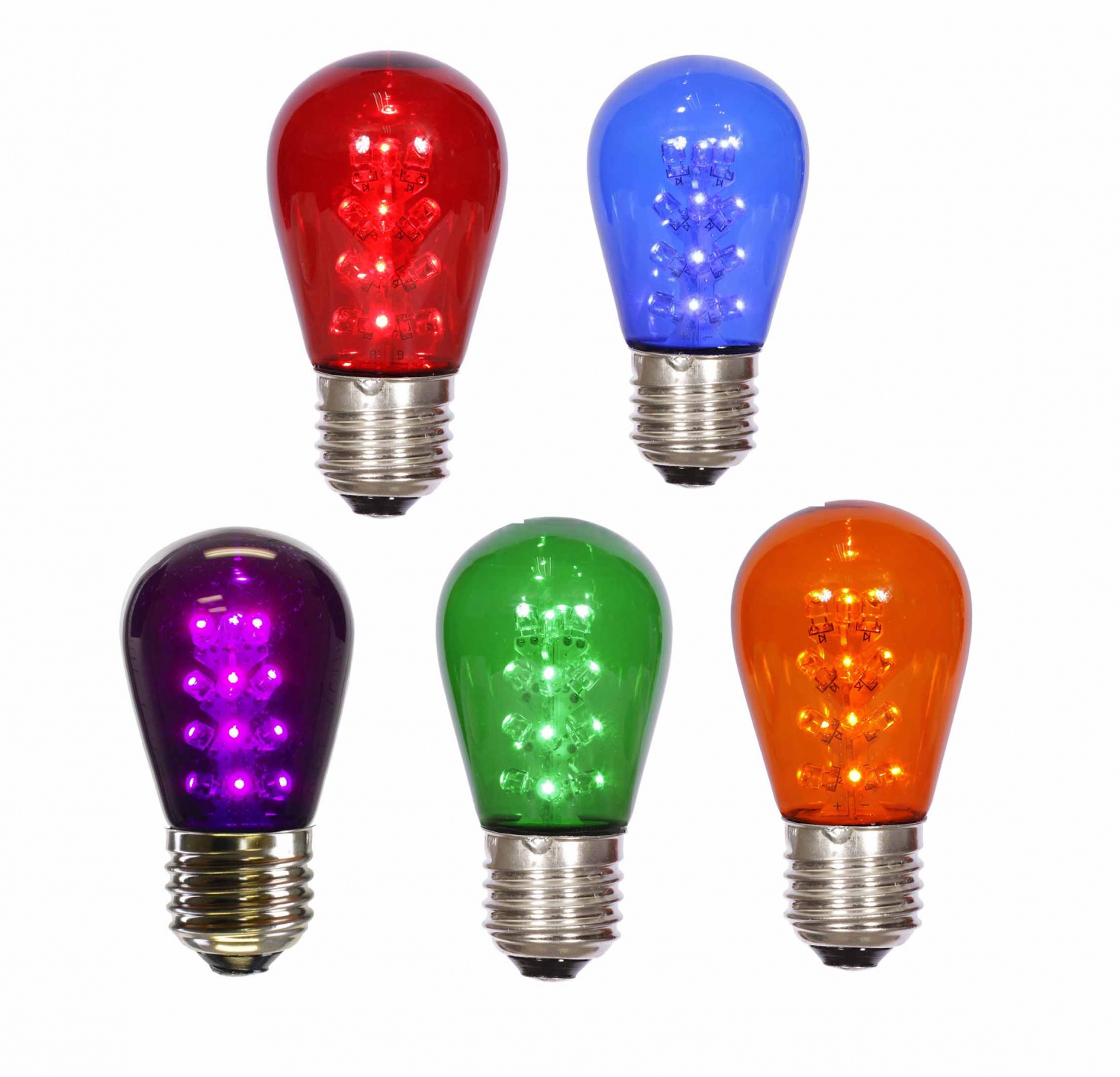 S14 E26 유리 LED 전구