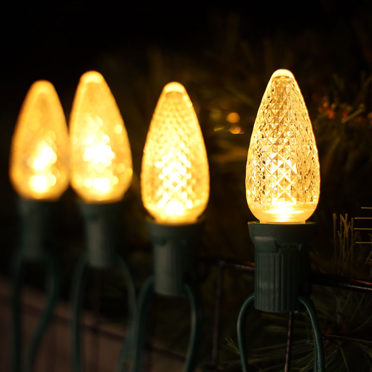 UL 따뜻한 흰색 방수 C9 E17 Minleon LED 교체 전구