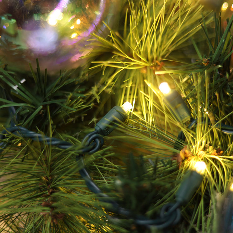 5MM 광각 소형 LED 끈 빛 온난한 백색 UL 크리스마스 빛 끈 옥외 사용