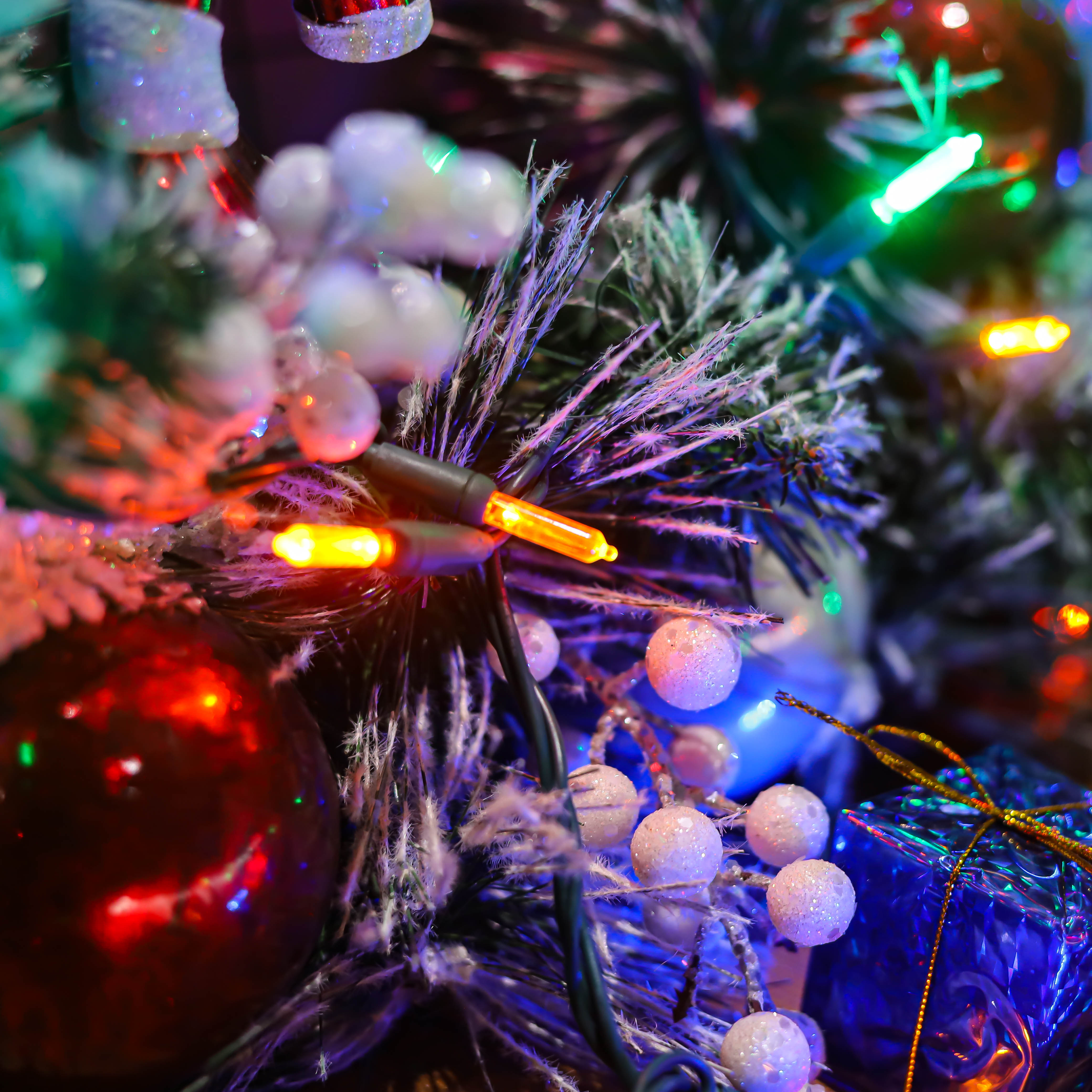 UL T5 LED 크리스마스 조명 멀티 스트링 조명 녹색 와이어 조명 세트 방수 야외 