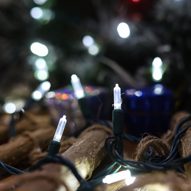 찬 백색 크리스마스 빛 고정되는 옥외 사용이 T5 LED UL 끈에 의하여 점화합니다