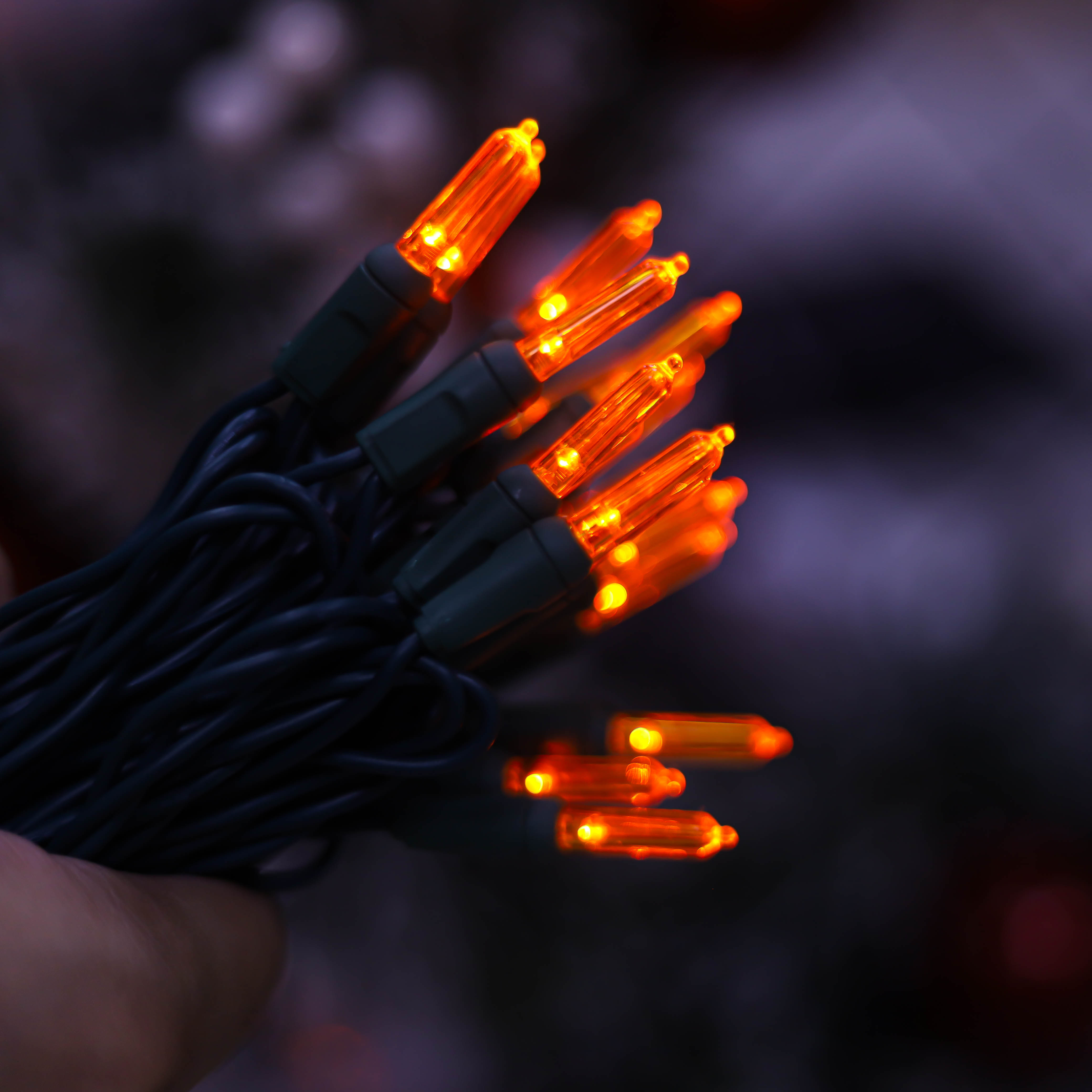 T5 Ul Orange 크리스마스 LED 현악 조명