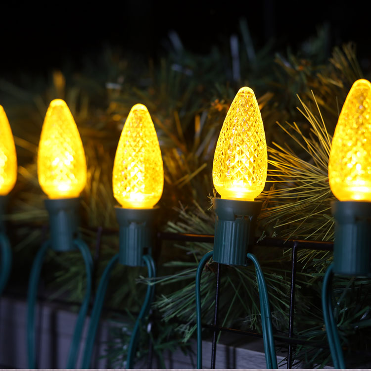 노란색 UL C9 Minleon LED 교체 전구 