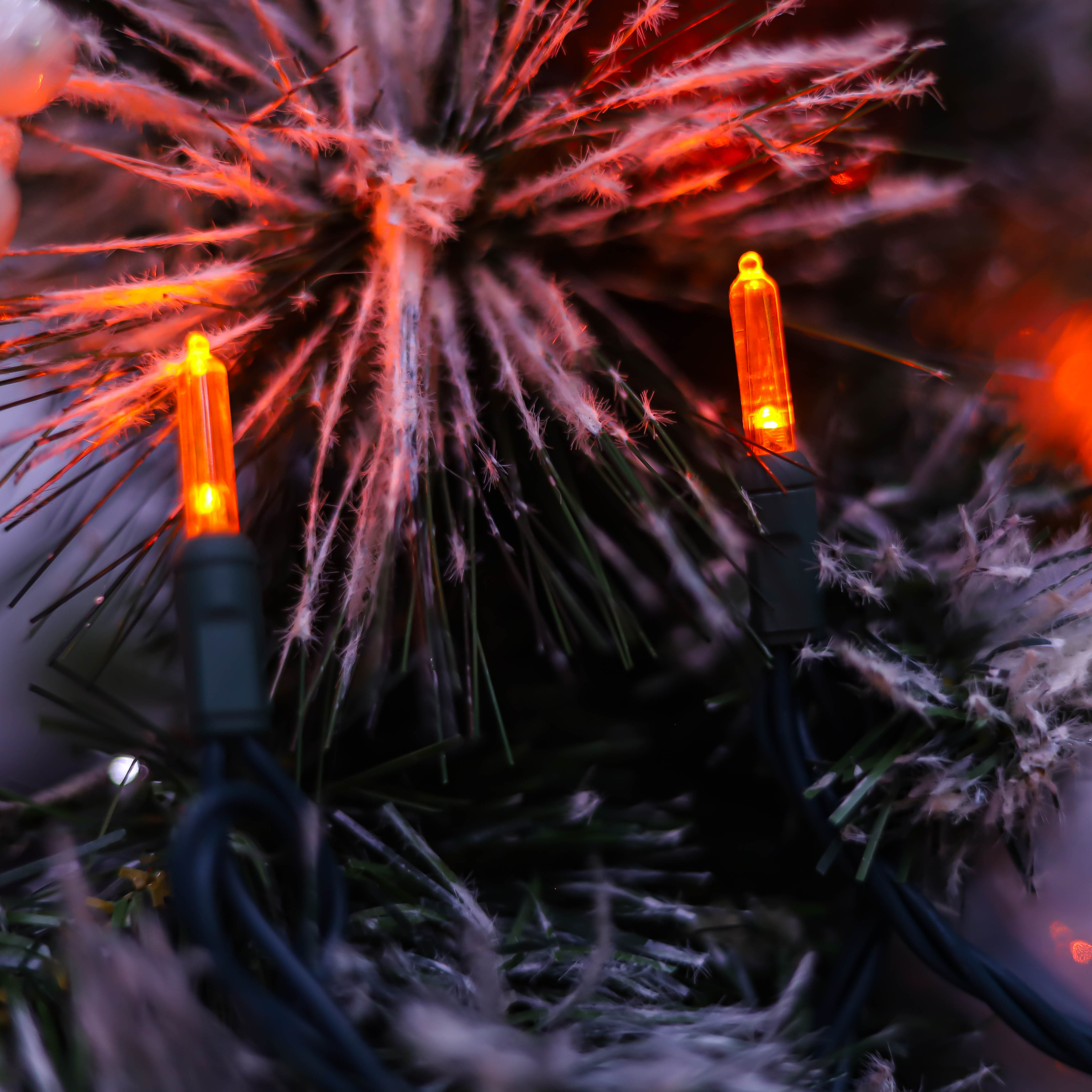 T5 Ul Orange 크리스마스 LED 현악 조명