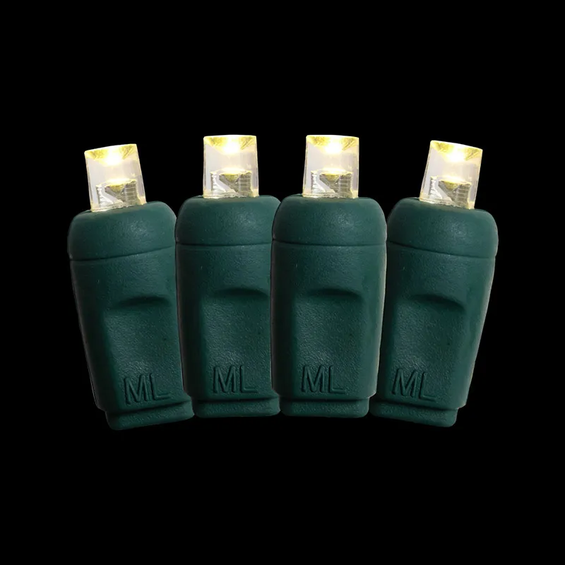 70L 5MM 전통적인 따뜻한 흰색 LED 크리스마스 문자열 조명 4 인치 간격 야외 방수 IP65