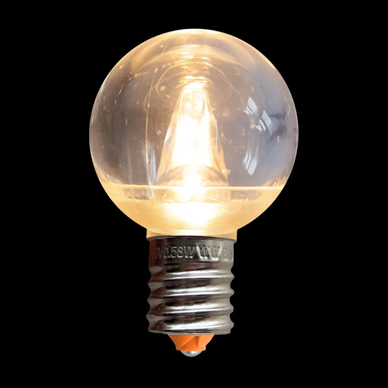 UL Sun 따뜻한 흰색 방수 G40 E17 Minleon LED 투명 전구 