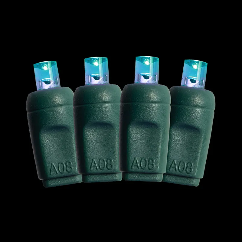 50L 5MM 청록 LED 크리스마스 끈 조명 야외 방수