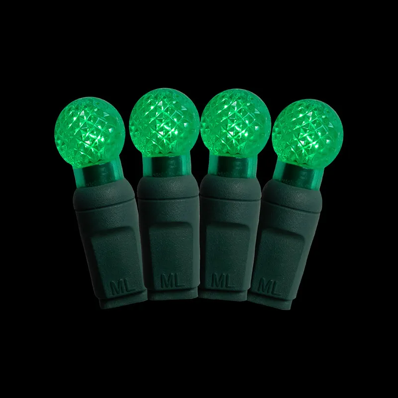 50L G12 녹색 LED 크리스마스 스트링 조명 야외 방수