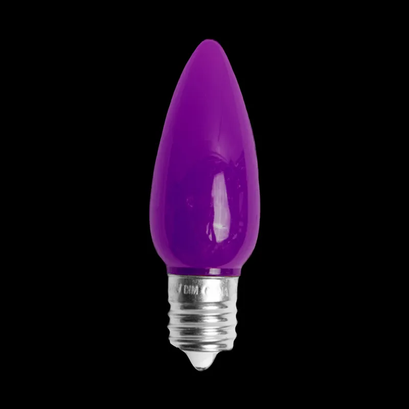 C9 LED 불투명 전구 보라색