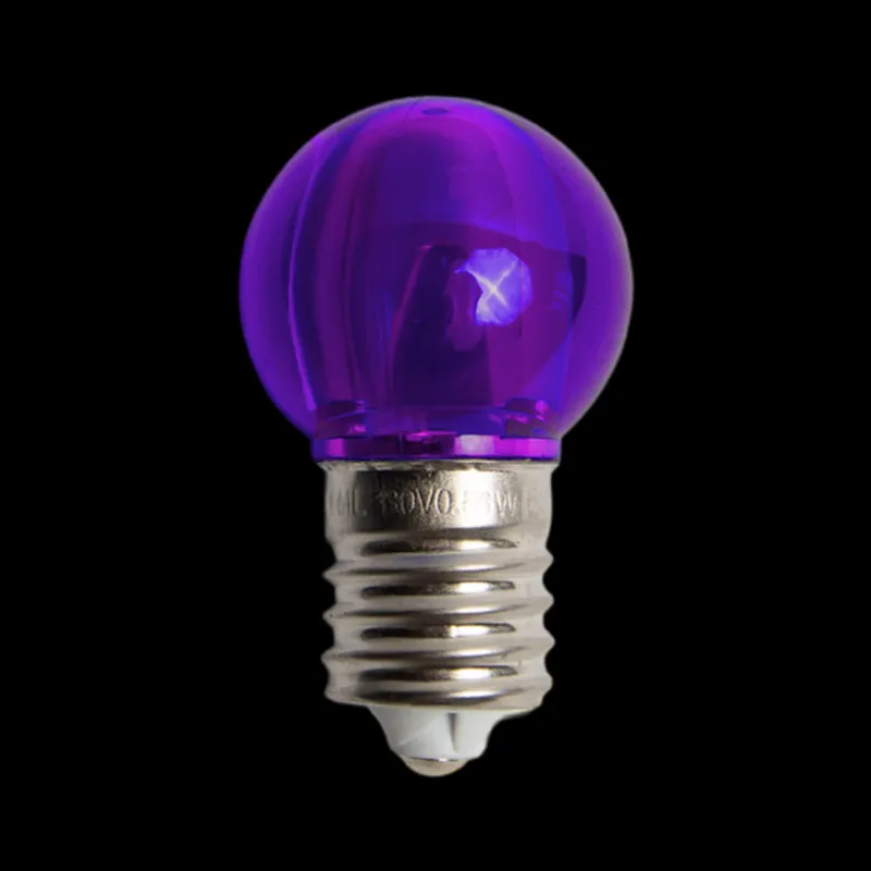 130V UL G30 E17 부드럽고 투명한 보라색 LED 전구