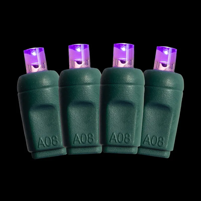 100L 5MM 보라색 LED 크리스마스 끈 조명 야외 방수
