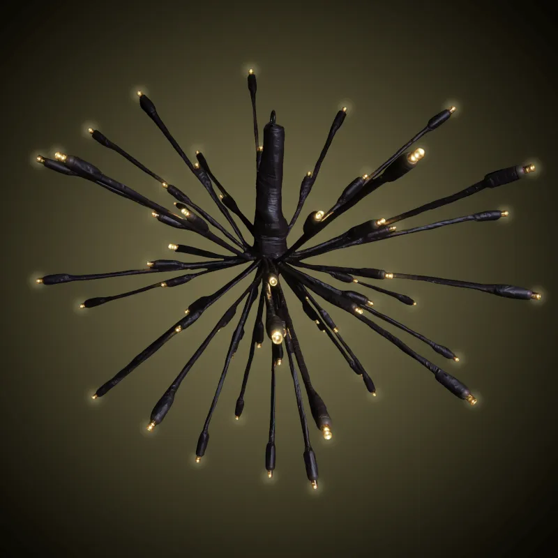 16″ LED 징글 볼즈 – 태양 따뜻한 화이트