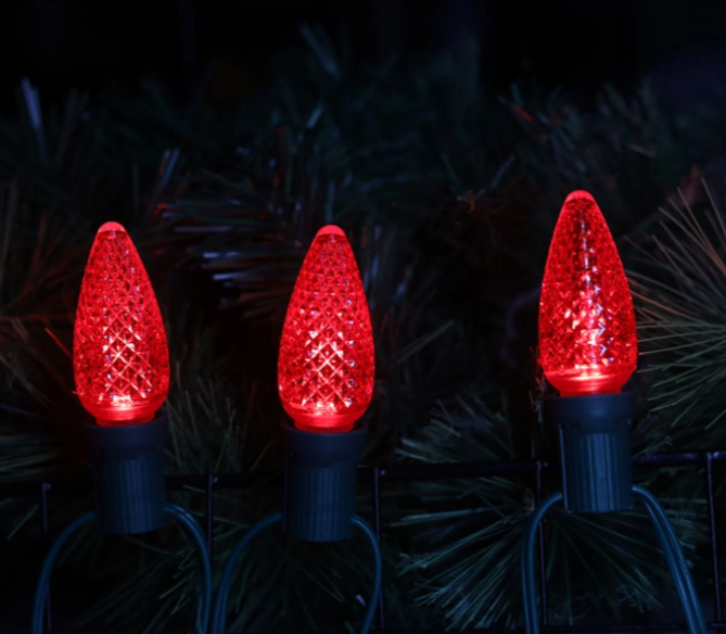 Commercial Red E17 C9 LED Christmas Bulbs