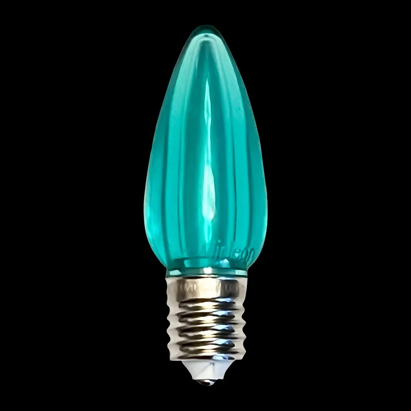 C9 LED 투명 전구 청록색