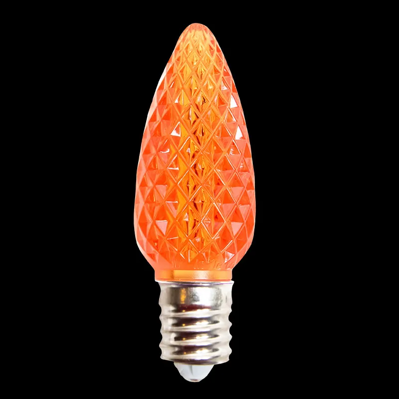 C9 V2 LED 면처리 전구 – 주황색