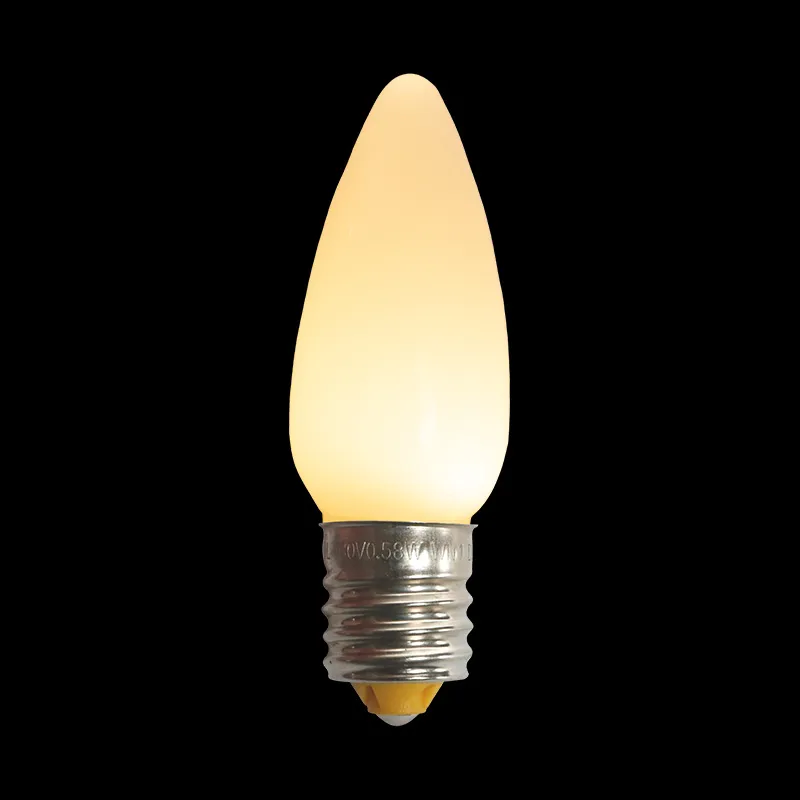 C9 LED 불투명 전구 태양 따뜻한 흰색