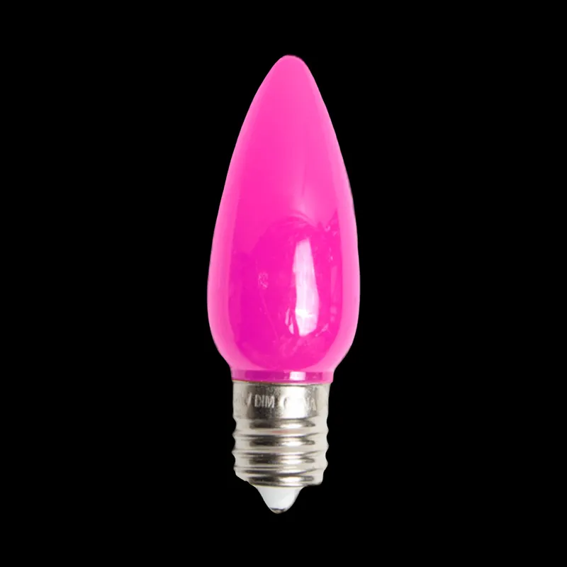 C9 LED 불투명 전구 핑크