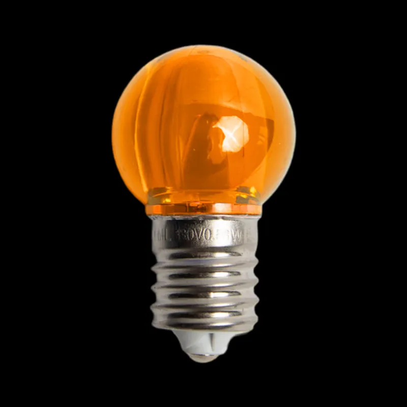 130V UL G30 E17 부드럽고 투명한 주황색 LED 전구